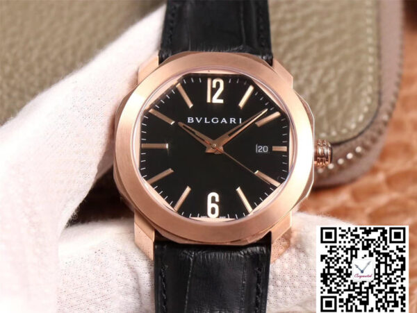 Bvlgari Octo 101963 BGOP41BGLD BV Factory Black Dial