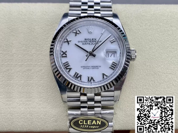 Rolex Datejust M126234-0025 36MM Clean Factory White Dial