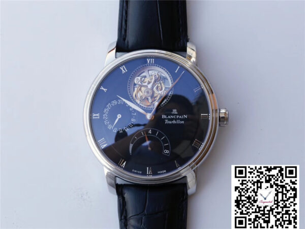 JB Factory Blancpain Villeret Tourbillon 8 Jours 6025-1542-55b Black