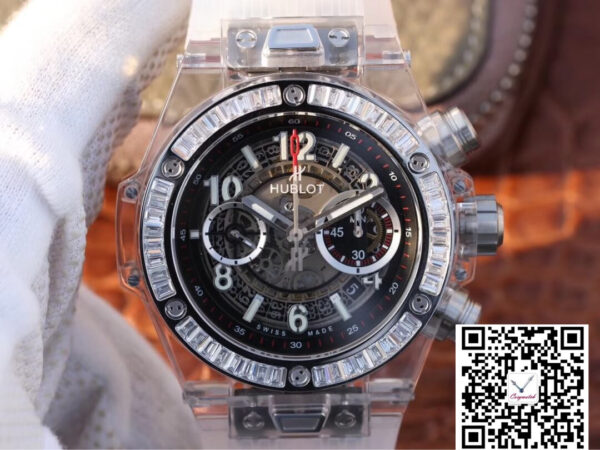 Hublot Big Bang 411.JX.4802.RT Diamond Bezel Hollow Dial