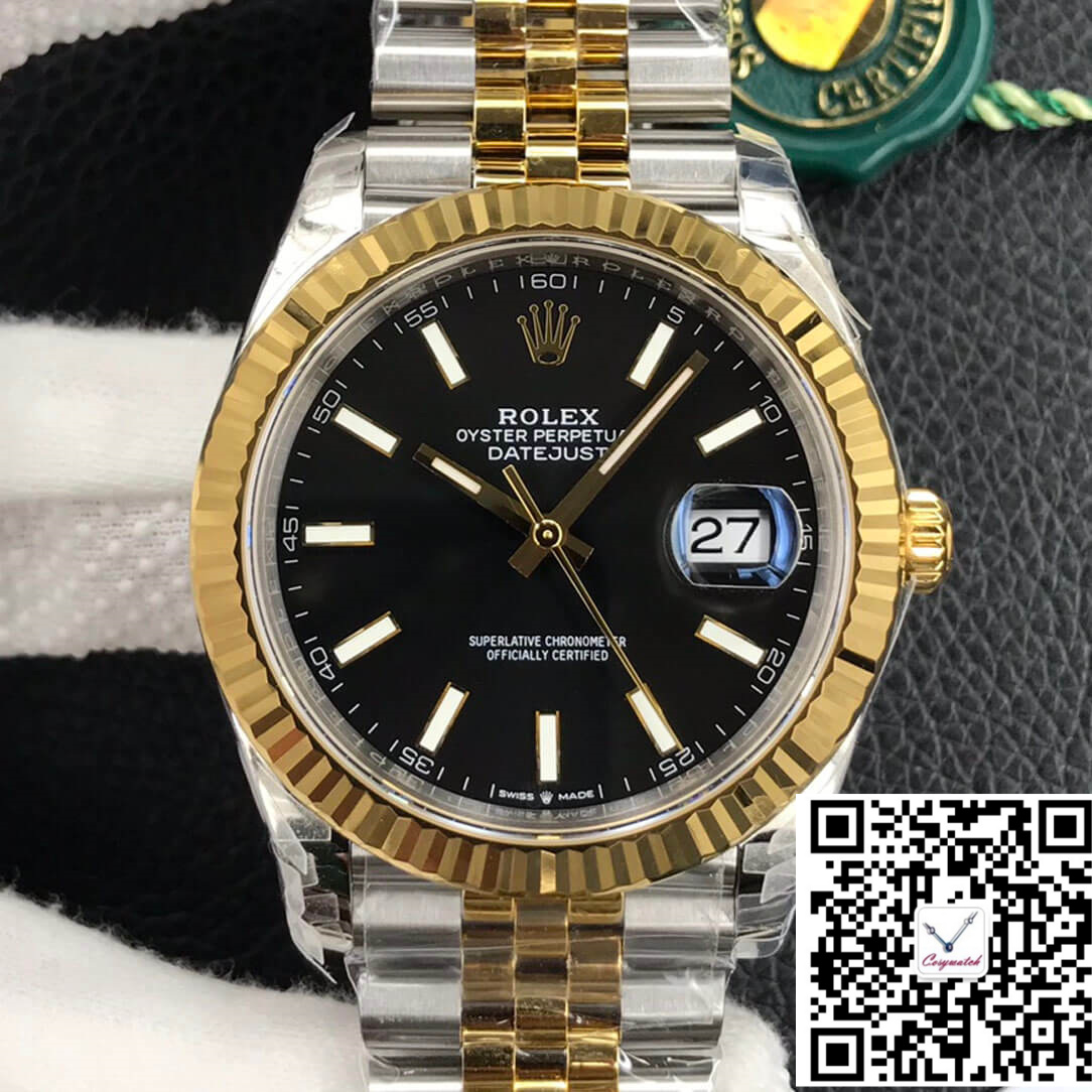 Clean Factory Watch Rolex Datejust M126333-0014 VS Factory Black Dial