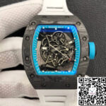 Richard Mille RM055 ZF Factory White Rubber Strap