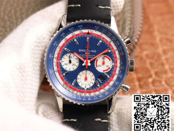 Breitling Navitimer 1 B01 Chronograph 43 Pan Am Edition AB01212B1C1A1 V9 Factory Blue Dial