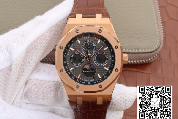 Audemars Piguet Royal Oak Perpetual Calendar 26574 JF Factory Rose Gold Grey Dial