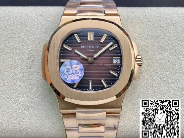 Patek Philippe Nautilus 5711/1R-001 GR Factory V2 Rose Gold Brown Gradient Dial