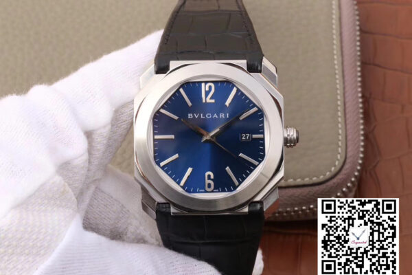 Bvlgari Octo 102429 BGO38C3SLD Dark Blue Dial
