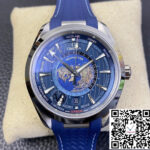 Omega Seamaster Aqua Terra GMT Worldtimer 220.12.43.22.03.001 VS Factory Blue Dial