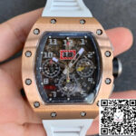 Richard Mille RM11 KV Factory Rose Gold White Strap
