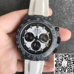 Rolex Daytona Cosmograph Carbon Fiber Diw Customized Version Noob Factory White Dial