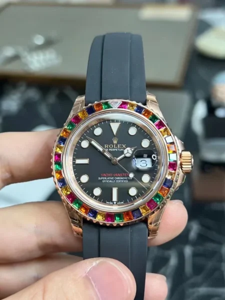 VS Factory Rolex Yacht-Master 116695SATS Rose Gold Dial 40mm