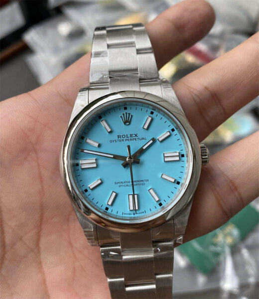 Rolex Oyster Perpetual M124300-0006 41mm Tiffany Blue Dial VS Factory Super Clone