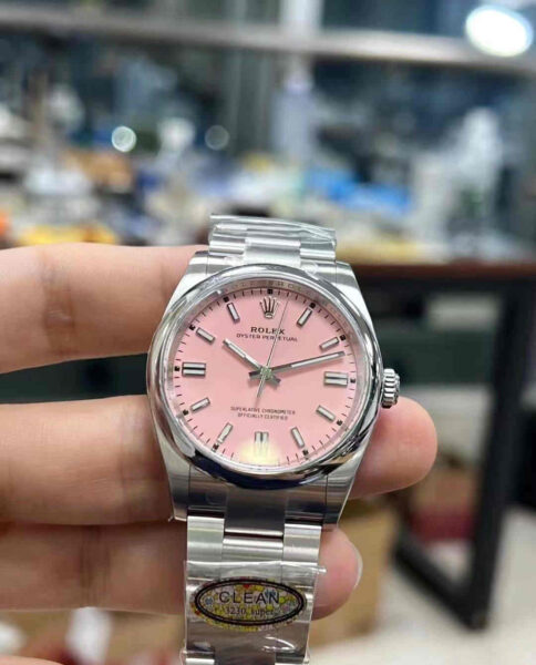 Clean Factory 126000 Pink Dial - 36mm OP Super Clone