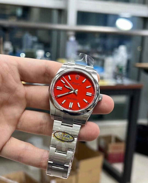 Clean Factory 124300 Red Dial - 41mm OP Super Clone