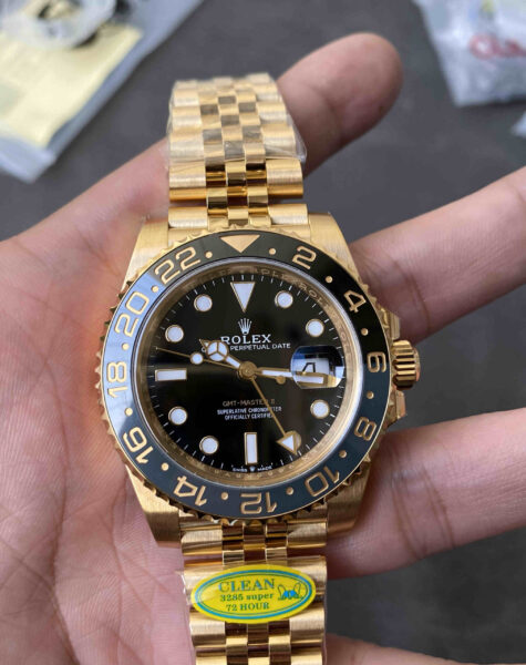 Rolex GMT-Master II 126718GRNR Yellow Dial Clean Factory Super Clone