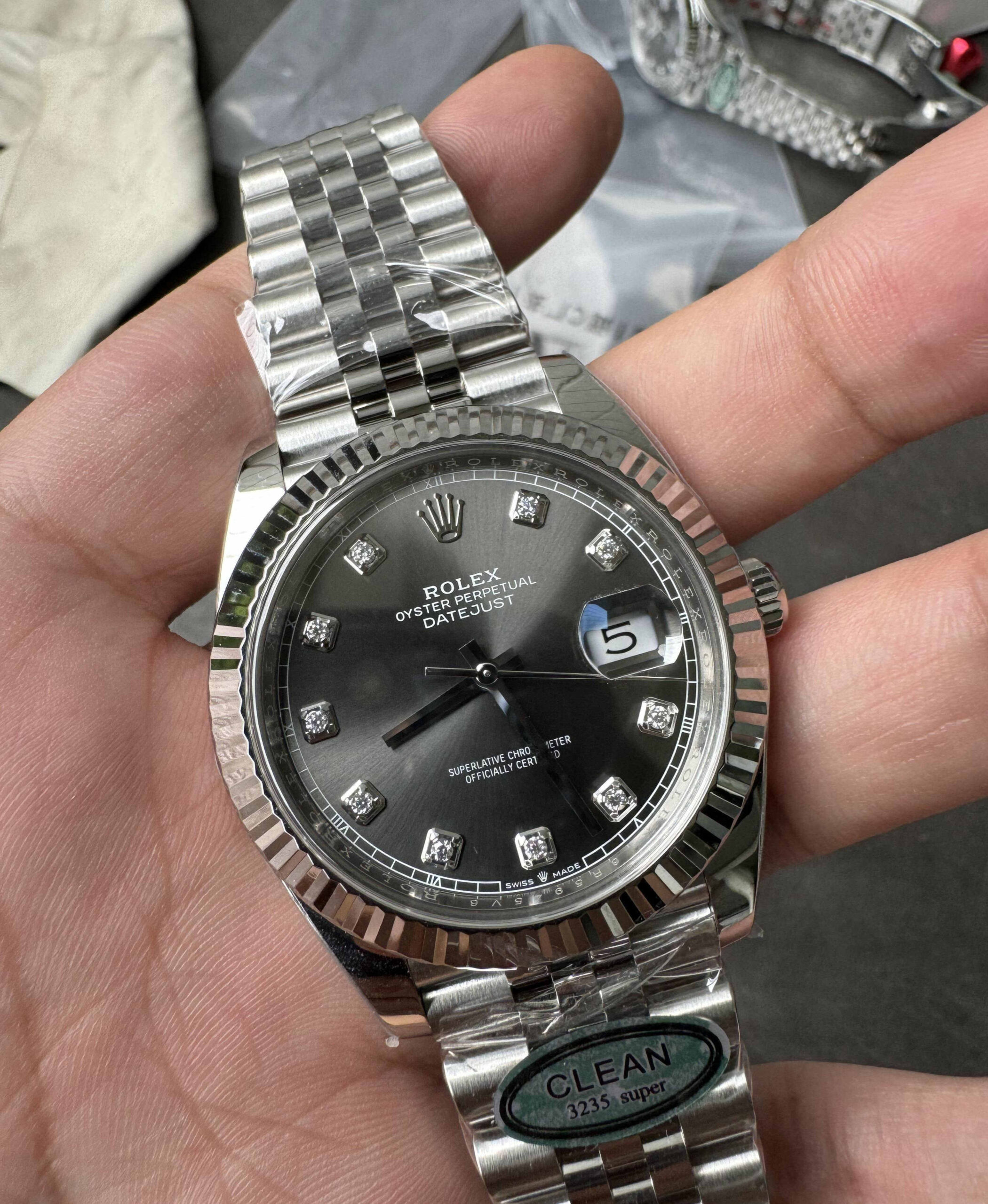 6-240911052425U9-scaled-1 Rolex Datejust 126334 Grey Dial 41mm Clean Factory - Image 1