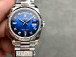 Rolex Day-Date m128239-0023 QF Factory Blue Dial 36mm Top Clone