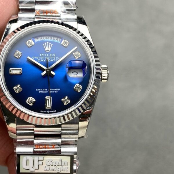 Rolex Day-Date m128239-0023 QF Factory Blue Dial 36mm Top Clone