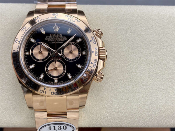 Rolex Daytona m116505 Clean Factory Rose Gold Dial 40mm Top Clone