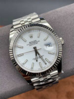 Rolex Datejust 41mm White Dial Clean Factory Top Clone - Image 3