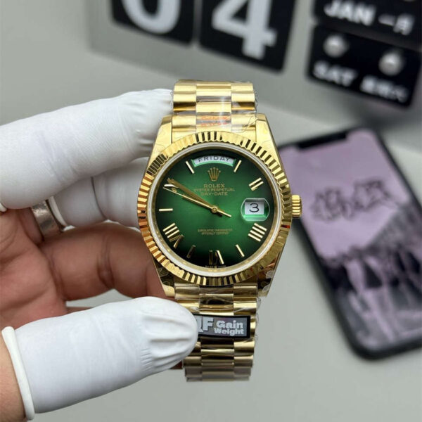 Rolex Day-Date 228238-0069 40mm Green Dial QF Factory Super Clone