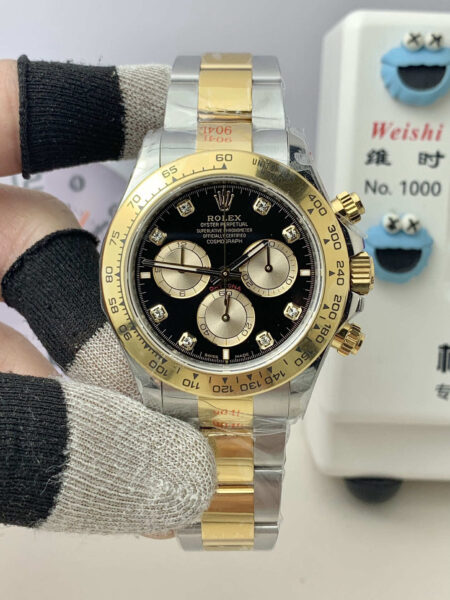 Rolex Daytona m126503-0002 Black Dial 40mm VS Factory 1:1 Super Clone
