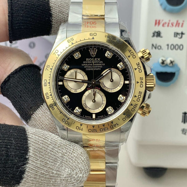 Rolex Daytona m126503-0002 Black Dial 40mm VS Factory 1:1 Super Clone