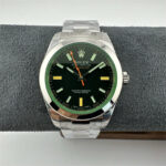 Rolex Milgauss 116400GV Green Glass 40mm Black Dial Top Clone
