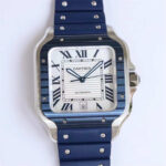 Cartier Santos Blue Dial 39.8mm GF Factory 1:1 Super Clone