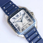 Cartier Santos Blue Dial 39.8mm GF Factory 1:1 Super Clone - Image 8