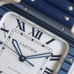 Cartier Santos Blue Dial 39.8mm GF Factory 1:1 Super Clone - Image 2