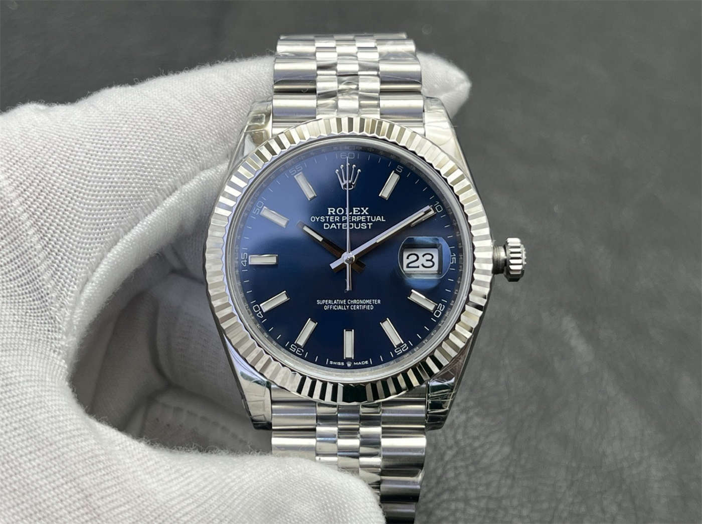 IMG_3269 Rolex Datejust 126334-0002 41mm Blue Dial VS Factory Super Clone - Image 1
