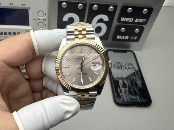 Rolex Datejust 126331 Rose Gold Dial 41mm Clean Factory 1:1 Super Clone