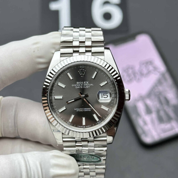 Rolex Datejust 126334 Grey Dial 41mm Clean Factory 1:1 Super Clone