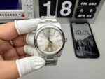 Clean Factory Rolex Oyster Perpetual 124300-0001 Silver Dial 41mm 1:1 Super Clone