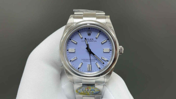 Rolex Oyster Perpetual 124300 41mm Purple Dial Clean Factory Super Clone