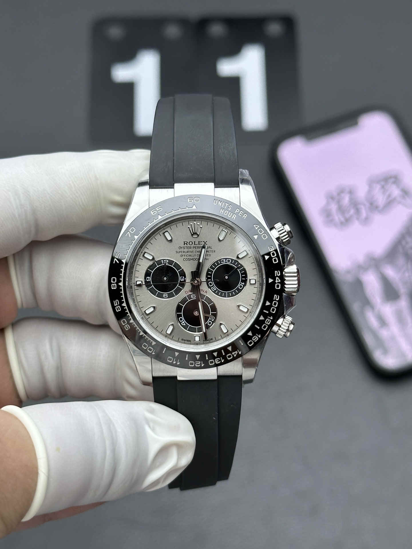 wsxc1763913245586_0 Rolex Daytona 116519LN-0027 Clean Factory Grey Dial Top Clone - Image 1