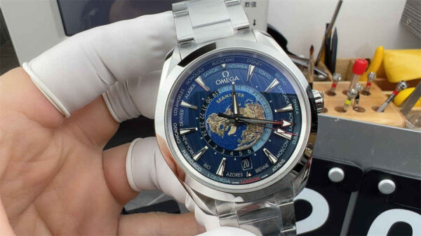 VS Factory Omega Aqua Terra Blue Dial