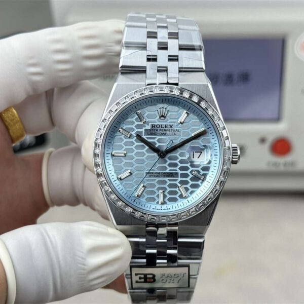 Rolex 127386TBR-0001 40mm Ice Blue Dial 3B Factory Super Clone