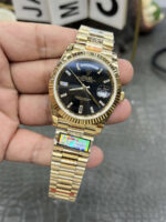 Rolex Day-Date QF Factory Black Dial 40mm Super Clone - Image 3