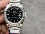 Rolex Day-Date 3255 QF Factory 40mm Ice Blue Dial Super Clone