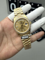 QF Factory Rolex Day-Date 2836 Ice Blue Dial 36mm 1:1 Super Clone - Image 4