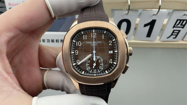 3K Factory Patek Philippe Aquanaut 5968R-001 Black Dial 42.2mm 1:1 Super Clone