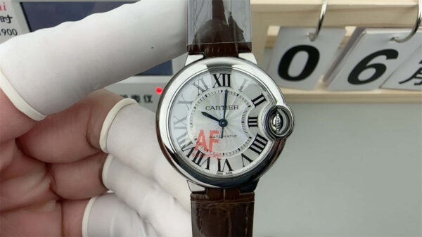 Cartier Ballon Bleu AF Factory Silver Dial 33mm Top Clone