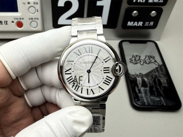 Cartier Ballon Bleu Silver Dial 36mm AF Factory
