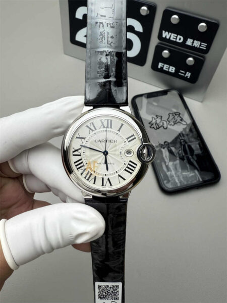 Cartier Ballon Bleu AF Factory 42mm Silver Dial Super Clone