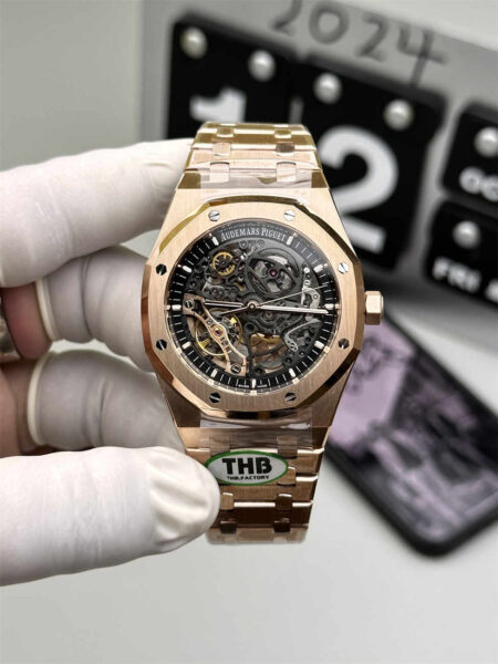 Audemars Piguet Royal Oak 15407OR Rose Gold Dial 41mm Top Clone