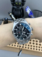 IWC Pilot Black Dial 43mm 1:1 Super Clone - Image 2