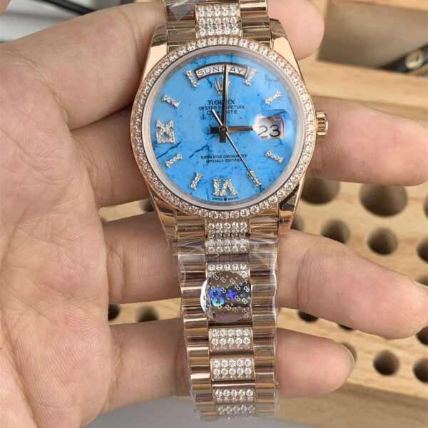 Rolex Day-Date 36mm Day at 12, date at 3 Dial Super Clone