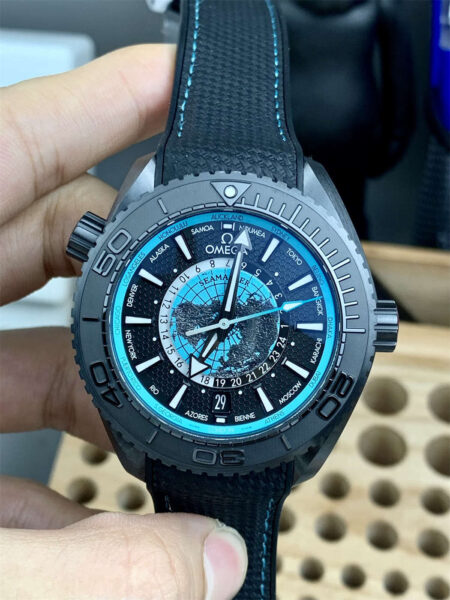 Omega Seamaster VS Factory 45.5mm Titanium world map Dial Super Clone