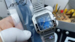 Cartier Santos Blue Dial 39.8mm BV Factory 1:1 Super Clone
